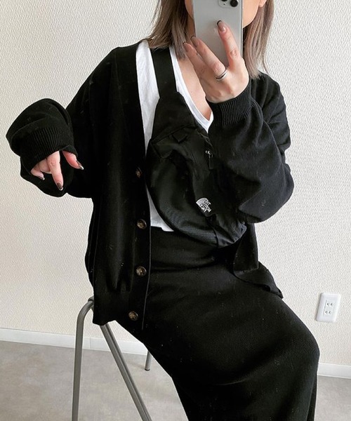 SUGAR BISKET(シュガービスケット)の「カーディガン&ニットスカート セットアップ(ニット/セーター・レディース・ブラウン/ベージュ/ブラック/グレー/ベージュ系その他/ライトグレー・L/M)」の9枚目の写真