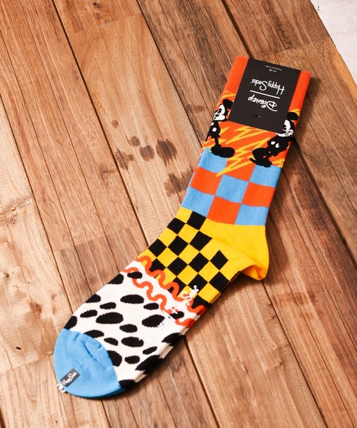 Happy Socks（ハッピーソックス）の「【66】【HAPPY SOCKS】Disney × HappySocks（ソックス/靴下・レディース・ホワイト/ブラック/ネイビー/サックスブルー/イエロー/オレンジ/ブラック系その他/オレンジ系その他/ブラック系その他2/レッド/その他2/その他4/その他5/その他1/その他3/その他6・SMALL/MEDIUM）」の11枚目の写真