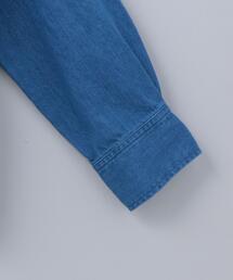 6（ロク）の「＜6(ROKU)＞DENIM BLOCK SHIRT/シャツ（シャツ/ブラウス