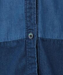 KURO × 6 ROKU DENIM SHIRT シャツ KURO × 6(ROKU)＞DENIM SHIRT/シャツオンライン セール