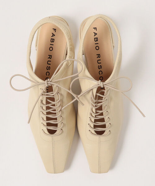 Ray BEAMS(レイビームス)の「FABIO RUSCONI / レースアップ ミュール(サンダル・レディース・ベージュ・38/39/36/37/35)」の7枚目の写真