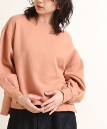 M1558 スリットデザイン裏毛プルオーバー