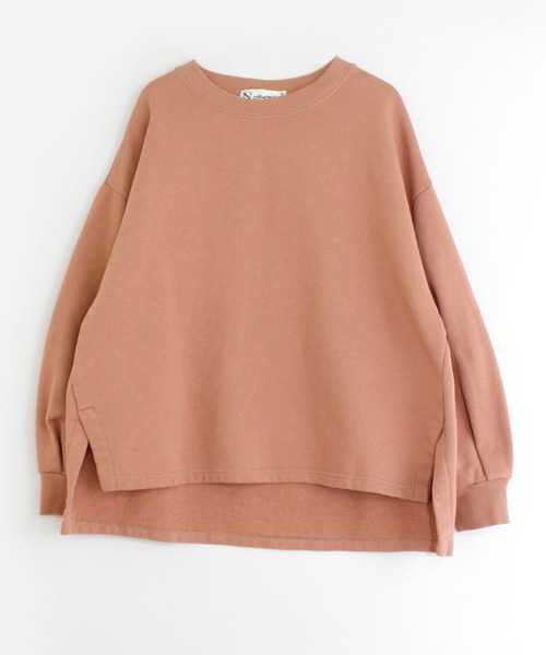 RNA-N(アールエヌエーエヌ)の「M1558 スリットデザイン裏毛プルオーバー(スウェット・レディース・キナリ/スモークピンク/グレー/グリーン・MEDIUM)」の5枚目の写真