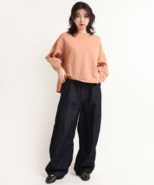 RNA-N(アールエヌエーエヌ)の「M1558 スリットデザイン裏毛プルオーバー(スウェット・レディース・キナリ/スモークピンク/グレー/グリーン・MEDIUM)」の9枚目の写真