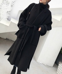 panasea | メルトン調ドロップショルダーチェスターコート（キルティング裏＆一重裏）(チェスターコート)