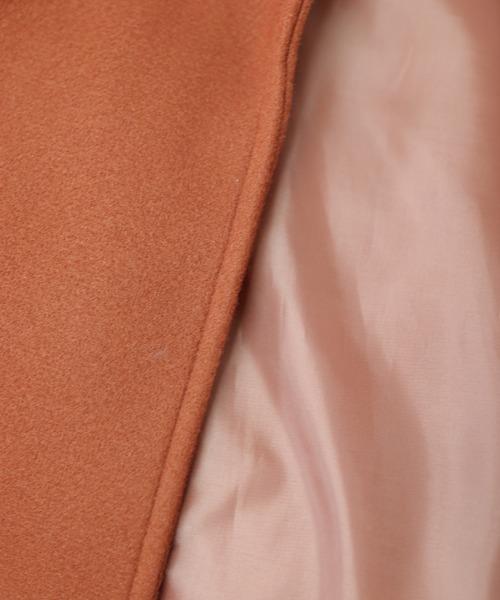 panasea（パナシア）の「メルトン調ドロップショルダーチェスターコート（キルティング裏＆一重裏）（チェスターコート・レディース・ブラック系その他3/ベージュ系その他3/オレンジ系その他2/オレンジ系その他3/ベージュ系その他2/ブラック系その他2・M/L/XL/XXL）」の8枚目の写真