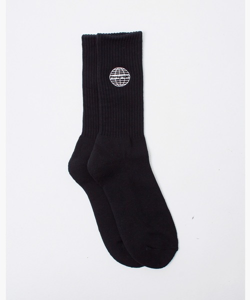 Paragraph(パラグラフ)の「『paragraph/パラグラフ』paragraphロゴソックス/靴下(ソックス/靴下・メンズ・ホワイト/ブラック・FREE)」の1枚目の写真