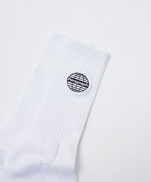 Paragraph(パラグラフ)の「『paragraph/パラグラフ』paragraphロゴソックス/靴下(ソックス/靴下・メンズ・ホワイト/ブラック・FREE)」の7枚目の写真