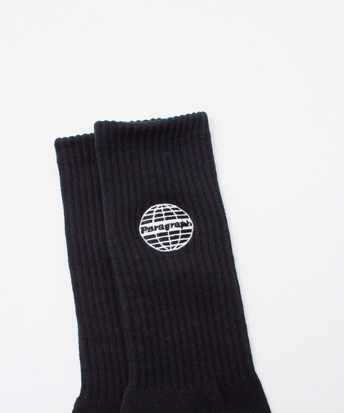 Paragraph(パラグラフ)の「『paragraph/パラグラフ』paragraphロゴソックス/靴下(ソックス/靴下・メンズ・ホワイト/ブラック・FREE)」の8枚目の写真