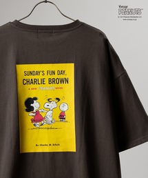 【PEANUTS/ピーナッツ】SNOOPYスヌーピー/オーバーサイズクルーネックプリントTシャツ
