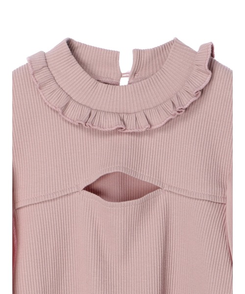 Honey Salon（ハニーサロン）の「【菜々プロデュース】シアーボリュームスリーブトップス（Tシャツ/カットソー・レディース・ブラック/オフホワイト/ピンク・FREE）」の13枚目の写真