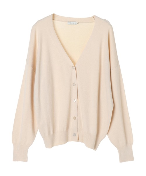 earth music&ecology(アースミュージックアンドエコロジー)の「【WEB限定】Vネックニットカーディガン *(カーディガン/ボレロ・レディース・ブラック/ネイビー/ブラウン/レッド/オフホワイト/サックスブルー/ピンク/ターコイズブルー/ブルー/グリーン/ミント/マスタード/ラベンダー/ピンクベージュ/オレンジ系その他/その他8/ロイヤルブルー/ライトベージュ/チェリーレッド/ライトグレー系1/ライトグレー系2・SMALL/MEDIUM)」の21枚目の写真