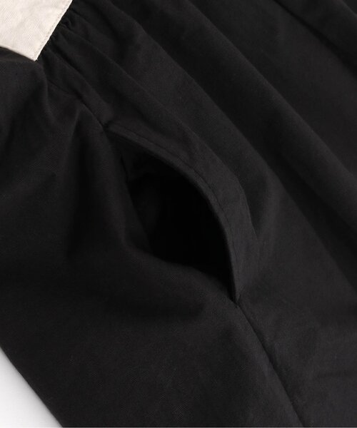 Otonato（オトナト）の「前後2WAY'バイカラーエプロンワンピース【親子でおそろいリンクコーデ】（ワンピース・キッズ・ベージュ/チャコール・90/100/110/120/130/140）」の5枚目の写真