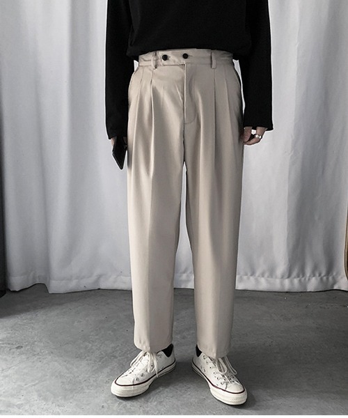 Mimma/Mimaa(ミマ)の「【Mimma/Mimaa】リラックススラックスパンツ(スラックス・メンズ・ブラック/ベージュ/グレー/アイボリー・FREE)」の16枚目の写真