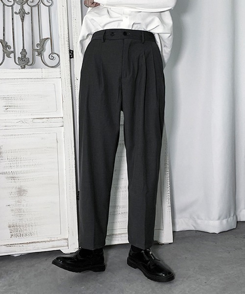 Mimma/Mimaa(ミマ)の「【Mimma/Mimaa】リラックススラックスパンツ(スラックス・メンズ・ブラック/ベージュ/グレー/アイボリー・FREE)」の5枚目の写真