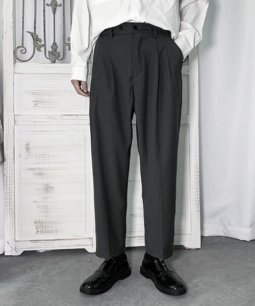 Mimma/Mimaa(ミマ)の「【Mimma/Mimaa】リラックススラックスパンツ(スラックス・メンズ・ブラック/ベージュ/グレー/アイボリー・FREE)」の20枚目の写真