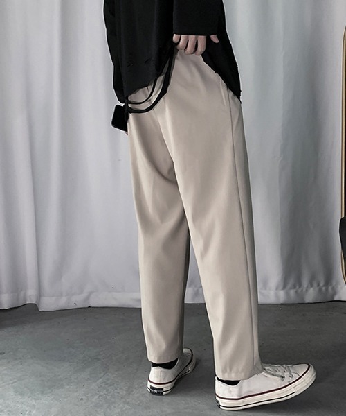 Mimma/Mimaa(ミマ)の「【Mimma/Mimaa】リラックススラックスパンツ(スラックス・メンズ・ブラック/ベージュ/グレー/アイボリー・FREE)」の10枚目の写真