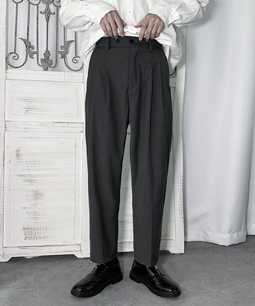 Mimma/Mimaa(ミマ)の「【Mimma/Mimaa】リラックススラックスパンツ(スラックス・メンズ・ブラック/ベージュ/グレー/アイボリー・FREE)」の18枚目の写真