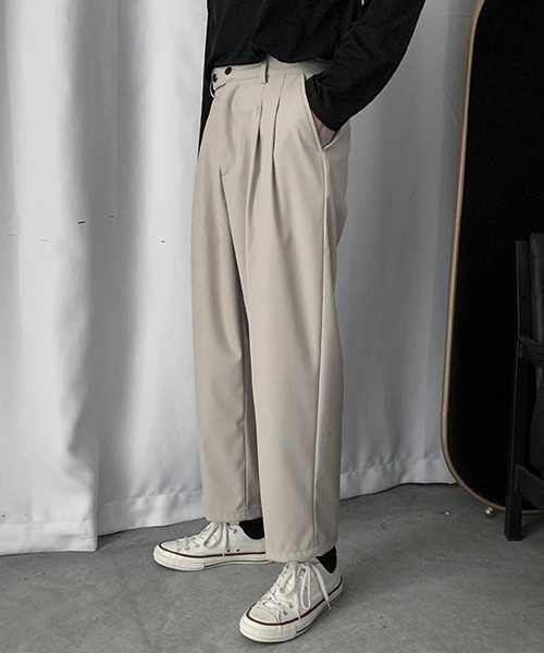 Mimma/Mimaa(ミマ)の「【Mimma/Mimaa】リラックススラックスパンツ(スラックス・メンズ・ブラック/ベージュ/グレー/アイボリー・FREE)」の22枚目の写真