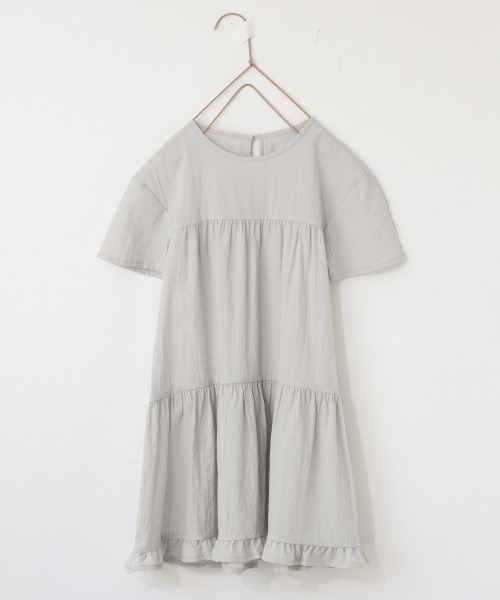 LOWRYS FARM（ローリーズファーム）の「ティアードワンピースＳＳ　939976（ワンピース・キッズ・アイボリー/ブラック/ブラウン・120cm/110cm/130cm）」の9枚目の写真