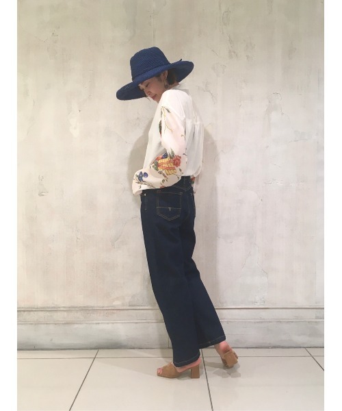 BEARDSLEY（ビアズリー）の「《Sans Arcidet》ラフィアハット（ハット・レディース・ベージュ/ネイビー・FREE）」の13枚目の写真