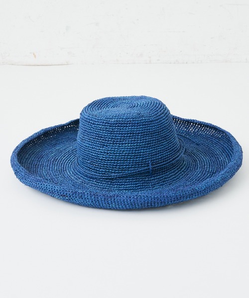 BEARDSLEY（ビアズリー）の「《Sans Arcidet》ラフィアハット（ハット・レディース・ベージュ/ネイビー・FREE）」の18枚目の写真
