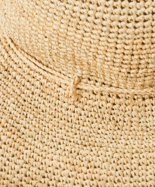 BEARDSLEY（ビアズリー）の「《Sans Arcidet》ラフィアハット（ハット・レディース・ベージュ/ネイビー・FREE）」の21枚目の写真