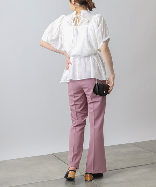 COLONY 2139（コロニートゥーワンスリーナイン）の「【WEB・一部店舗限定】コットンガーゼボリューム袖ブラウス（シャツ/ブラウス・レディース・ブラック/オフホワイト・FREE）」の10枚目の写真