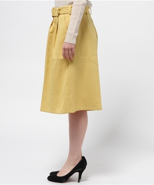 SENSE OF PLACE by URBAN RESEARCH（センスオブプレイスバイアーバンリサーチ）の「ウエストベルトハープパンツ（その他パンツ・レディース・ネイビー/イエロー/ブルー・36/38）」の8枚目の写真