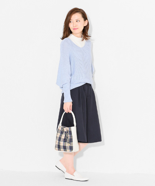 SENSE OF PLACE by URBAN RESEARCH（センスオブプレイスバイアーバンリサーチ）の「ウエストベルトハープパンツ（その他パンツ・レディース・ネイビー/イエロー/ブルー・36/38）」の4枚目の写真