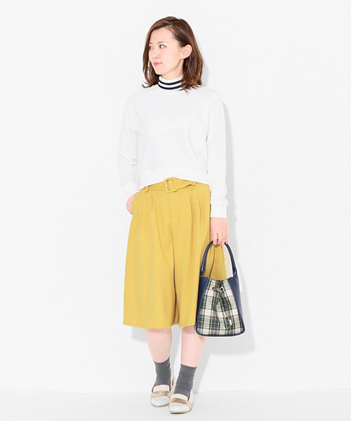 SENSE OF PLACE by URBAN RESEARCH（センスオブプレイスバイアーバンリサーチ）の「ウエストベルトハープパンツ（その他パンツ・レディース・ネイビー/イエロー/ブルー・36/38）」の6枚目の写真