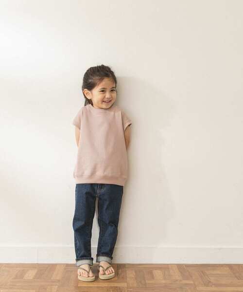 FORK&SPOON（フォークアンドスプーン）の「FORK&SPOON　ヘビーウェイトノースリーブTシャツ(KIDS)（Tシャツ/カットソー・キッズ・モカ/ブルー系その他/ピンク系その他・90/120/105/135）」の5枚目の写真