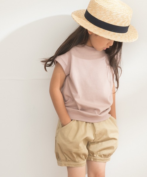 FORK&SPOON（フォークアンドスプーン）の「FORK&SPOON　ヘビーウェイトノースリーブTシャツ(KIDS)（Tシャツ/カットソー・キッズ・モカ/ブルー系その他/ピンク系その他・90/120/105/135）」の3枚目の写真