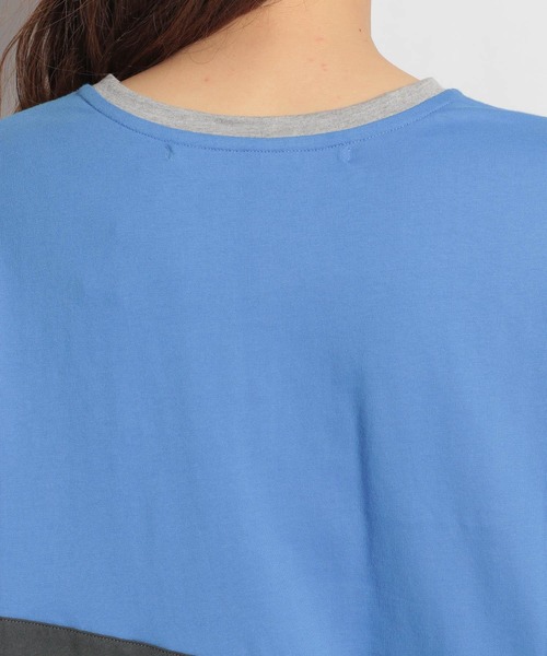 niko and...（ニコアンド）の「配色パズルＴシャツ（Tシャツ/カットソー・レディース・ライトグレー/ラベンダー・FREE）」の17枚目の写真