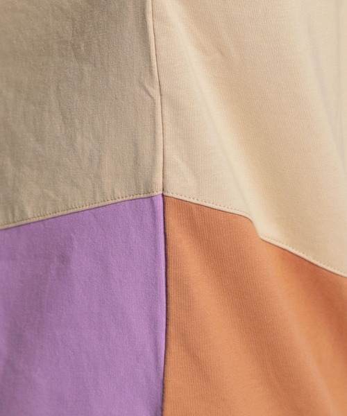 niko and...（ニコアンド）の「配色パズルＴシャツ（Tシャツ/カットソー・レディース・ライトグレー/ラベンダー・FREE）」の15枚目の写真