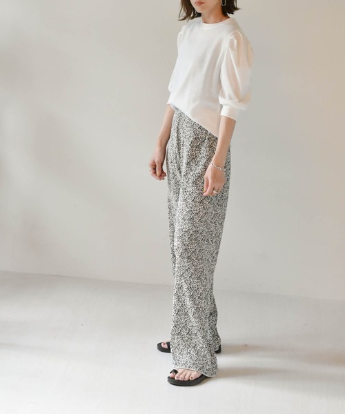 muure（ミュール）の「ニュアンス柄パンツ（その他パンツ・レディース・ホワイト/ブラック・FREE）」の13枚目の写真