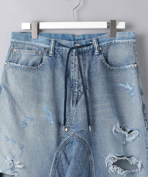 FUMITO GANRYU サルエルデニム サイズ2 フミトガンリュウ SARROUEL DENIM PANTS INDIGO - FUMITO GANRYU(フミト