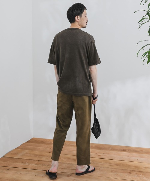 URBAN RESEARCH DOORS(アーバンリサーチドアーズ)の「『UR TECH』抗菌 リネンニットTシャツ(Tシャツ/カットソー・メンズ・ネイビー/パープル系その他/グリーン系その他/ブラウン/ベージュ系その他・40/38)」の11枚目の写真
