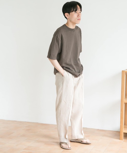 URBAN RESEARCH DOORS(アーバンリサーチドアーズ)の「『UR TECH』抗菌 リネンニットTシャツ(Tシャツ/カットソー・メンズ・ネイビー/パープル系その他/グリーン系その他/ブラウン/ベージュ系その他・40/38)」の14枚目の写真