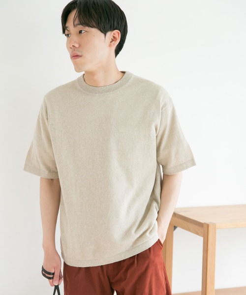 URBAN RESEARCH DOORS(アーバンリサーチドアーズ)の「『UR TECH』抗菌 リネンニットTシャツ(Tシャツ/カットソー・メンズ・ネイビー/パープル系その他/グリーン系その他/ブラウン/ベージュ系その他・40/38)」の15枚目の写真