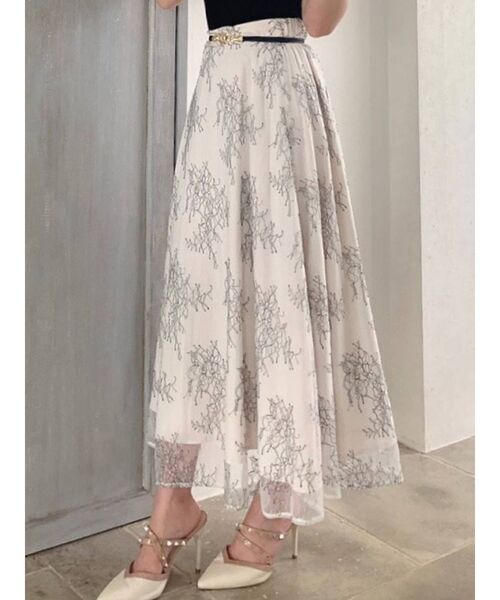 RESEXXY（リゼクシー）の「レースフレアスカート（スカート・レディース・ホワイト/ピンク/ブルー・FREE）」の2枚目の写真