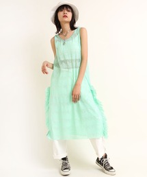 M1650 レースロングワンピ