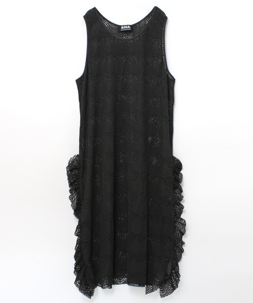RNA（アールエヌエー）の「M1650 レースロングワンピ（ワンピース・レディース・ブラック/ホワイト/ミント・MEDIUM）」の3枚目の写真