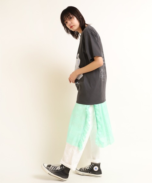 RNA（アールエヌエー）の「M1650 レースロングワンピ（ワンピース・レディース・ブラック/ホワイト/ミント・MEDIUM）」の14枚目の写真