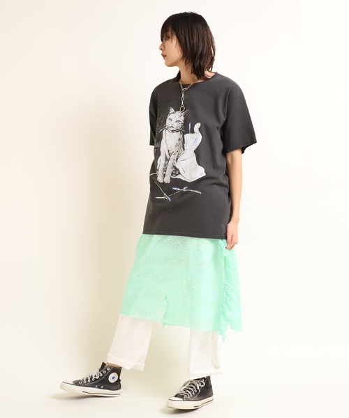 RNA（アールエヌエー）の「M1650 レースロングワンピ（ワンピース・レディース・ブラック/ホワイト/ミント・MEDIUM）」の12枚目の写真