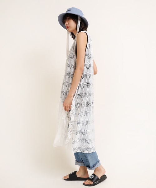 RNA（アールエヌエー）の「M1650 レースロングワンピ（ワンピース・レディース・ブラック/ホワイト/ミント・MEDIUM）」の10枚目の写真