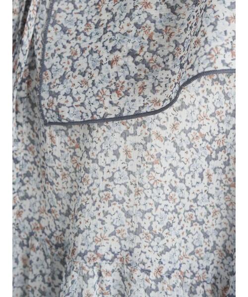 earth music&ecology（アースミュージックアンドエコロジー）の「前後2wayフリルカラーレースアップチュニック ＊（シャツ/ブラウス・レディース・サックスブルー系1/その他14/ブラック系その他/アイボリー・FREE）」の22枚目の写真