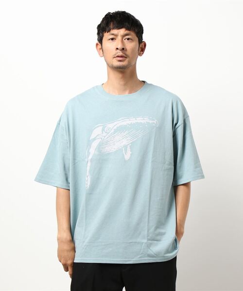 CORISCO（コリスコ）の「CORISCOアニマルプリントBIGTEE(M1)（Tシャツ/カットソー・メンズ・ホワイト/ブラック/ベージュ/ブラウン/ブルー系その他/レンガ・MEDIUM/LARGE/X-LARGE）」の5枚目の写真