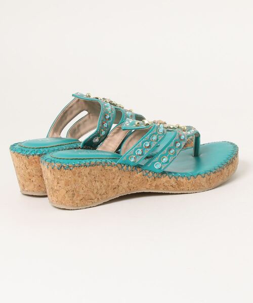 チャイハネ（チャイハネ）の「【チャイハネ】エイミーウェッジソールサンダル（サンダル・レディース・ブラック/ブルー/キャメル・ONE SIZE）」の5枚目の写真