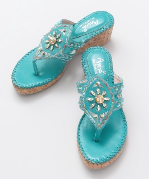 チャイハネ（チャイハネ）の「【チャイハネ】エイミーウェッジソールサンダル（サンダル・レディース・ブラック/ブルー/キャメル・ONE SIZE）」の10枚目の写真